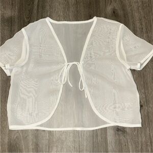 Sheer tie top